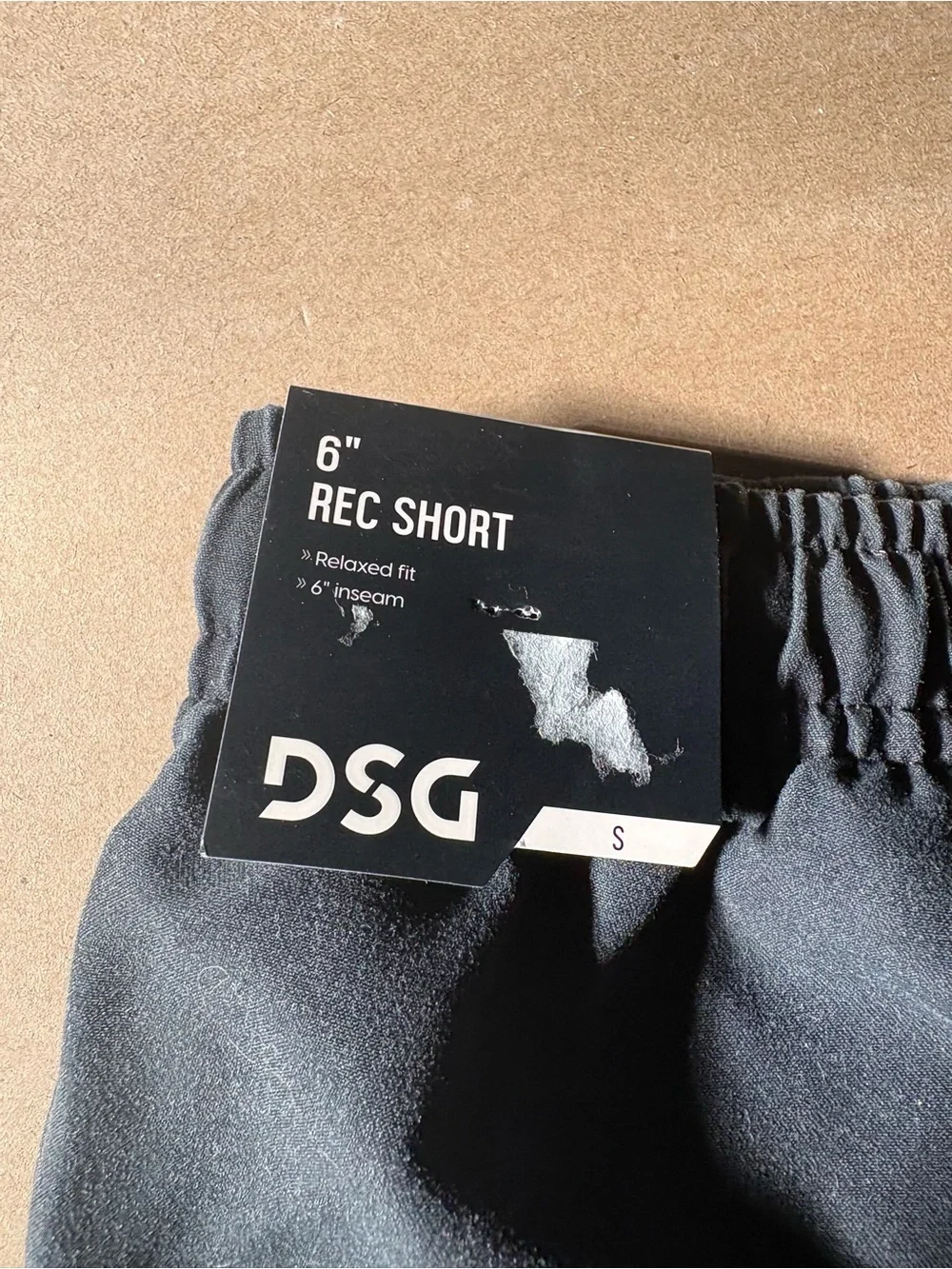 Men's DSG ADULT SMALL Black Elastic-Waist Casual Shorts